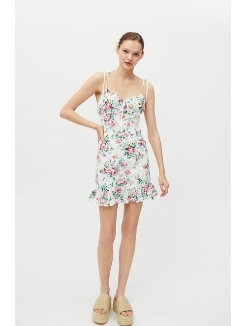 SNDYS Amalfi Floral Ruffle Mini Dress