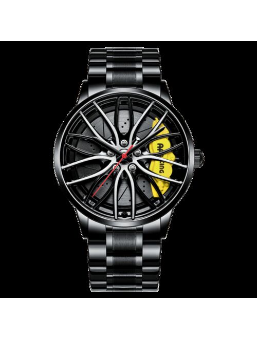 NIBOSI 2021 New Unique Custom Design Watch Men Sport Waterproof Car Wheel Rim Hub Watch Quartz Wristwatch Relogio Masculino