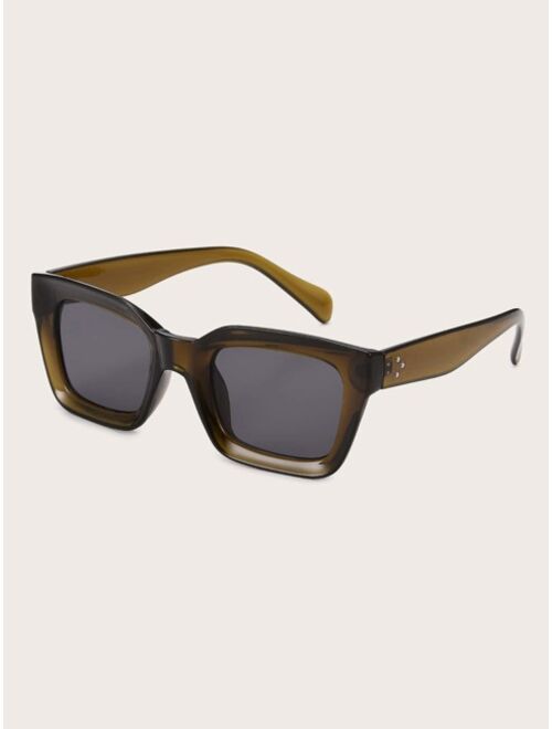 Shein Men Acrylic Frame Sunglasses