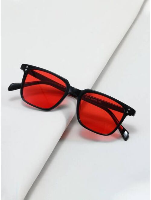 Shein Men Acrylic Frame Sunglasses