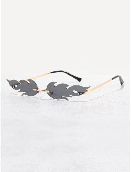 Shein Men Flame Design Sunglasses