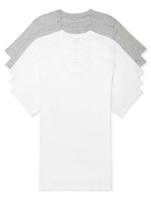 Calvin Klein Men's 5-Pk. Cotton Classics Crew Neck Undershirts, Created for Macy's