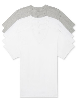 Men's 5-Pk. Cotton Classics V-Neck Undershirts, Created for Macy's