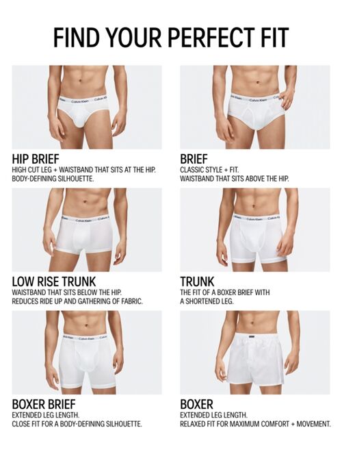 Calvin Klein Men's 6-Pk. Cotton Classics Hip Briefs