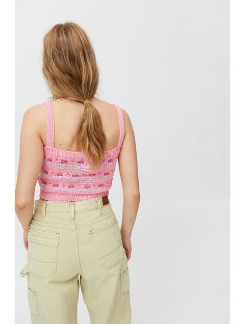 Urban outfitters Tach Clothing Mayra Knit Cropped Top