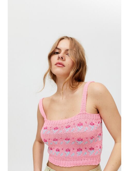 Urban outfitters Tach Clothing Mayra Knit Cropped Top