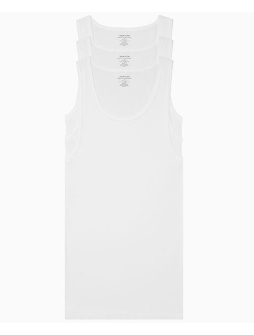 Calvin Klein Men's Big & Tall Cotton Classics Tank 3 Pack