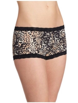 Women's Classic Microfiber and Lace Boyshorts