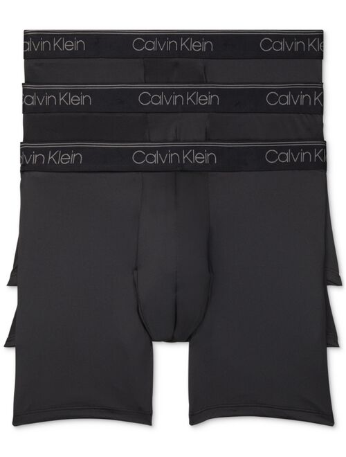 Calvin Klein Men's 3-Pack Microfiber Stretch Boxer Briefs