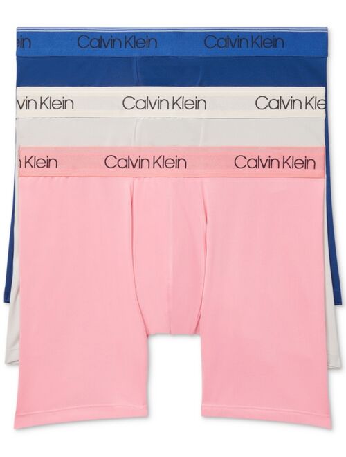 Calvin Klein Men's 3-Pack Microfiber Stretch Boxer Briefs