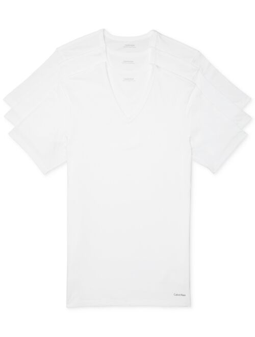 Calvin Klein Men's 3-Pack Cotton Classics V-Neck Slim-Fit T-Shirts