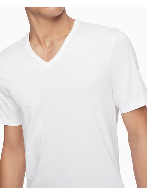 Calvin Klein Men's 3-Pack Cotton Classics V-Neck Slim-Fit T-Shirts