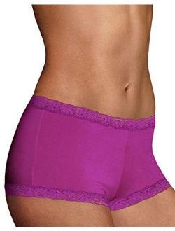 Women's Dream Cotton with Lace Boy Short