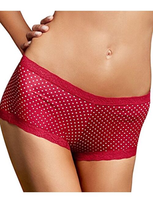 Maidenform Women's Dream Cotton with Lace Boy Short