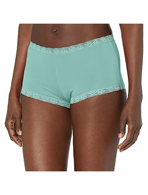 Maidenform Women's Dream Cotton with Lace Boy Short