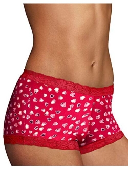 Women's Dream- Cotton with Lace Boy Short