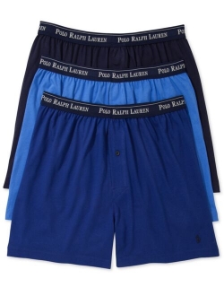 Men's 3-Pk. Cotton Classic Knit Boxers