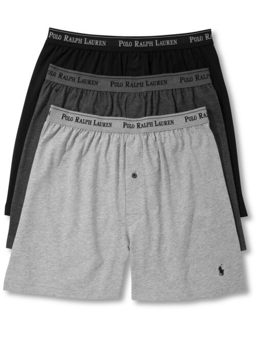 Polo Ralph Lauren Men's 3-Pk. Cotton Classic Knit Boxers