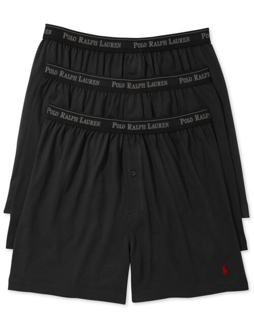 Polo Ralph Lauren Men's 3-Pk. Cotton Classic Knit Boxers