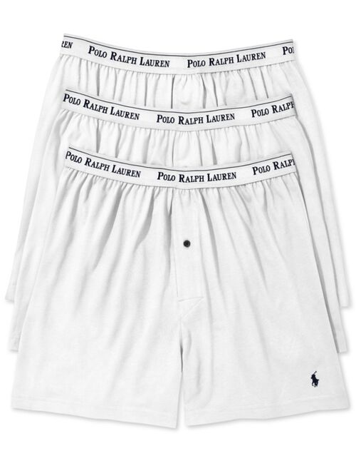 Polo Ralph Lauren Men's 3-Pk. Cotton Classic Knit Boxers