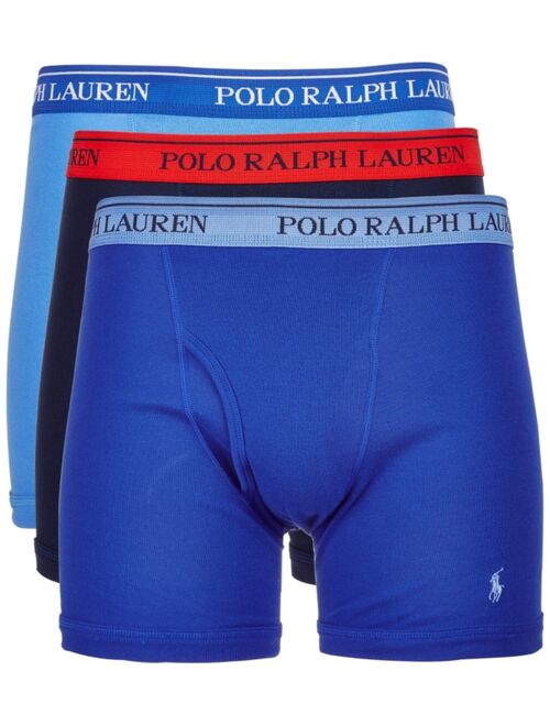 Polo Ralph Lauren Men's 3-Pk. Classic Cotton Long Leg Boxer Briefs