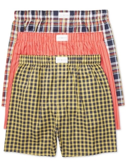 Men's 3 Pack Woven Cotton Boxers