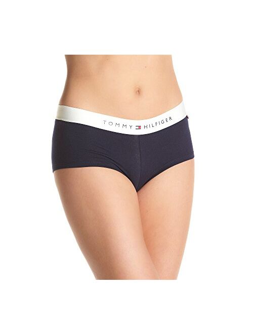 Tommy Hilfiger Women's Sporty Band Boyshort Underwear Panty, Multipacks and Singles