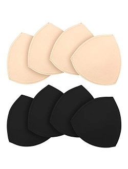 Bra Pads Inserts,URSMART Bra Cups Inserts,Removable Breathable Push up Bra Inserts for Sports Bra or Bikini Tops
