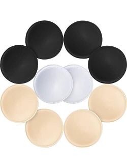 6 Pairs Round Bra Inserts Pads,URSMART Removable and washable Bra Cups Inserts for Bikinis Top Swimsuit Sport Bra
