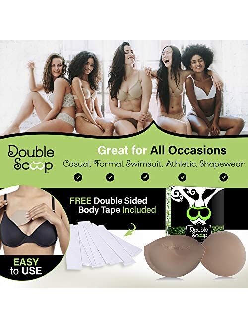 Silicone Breast Inserts - Waterproof Enhancer Clear Gel Push Up