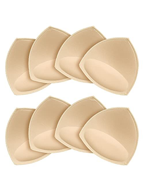 URSMART 4 pairs Bra Cups Inserts,Sports Cups Bra Inserts Push up Breathable,Removable for woman