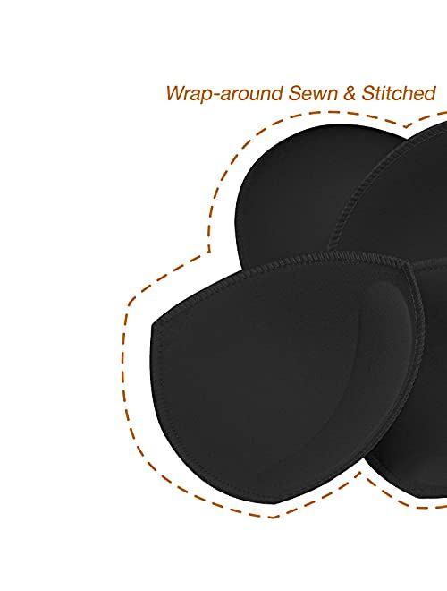 Bra Pads Inserts,URSMART Bra Cups Inserts,Removable Breathable Push up Bra Inserts for Sports Bra or Bikini Tops