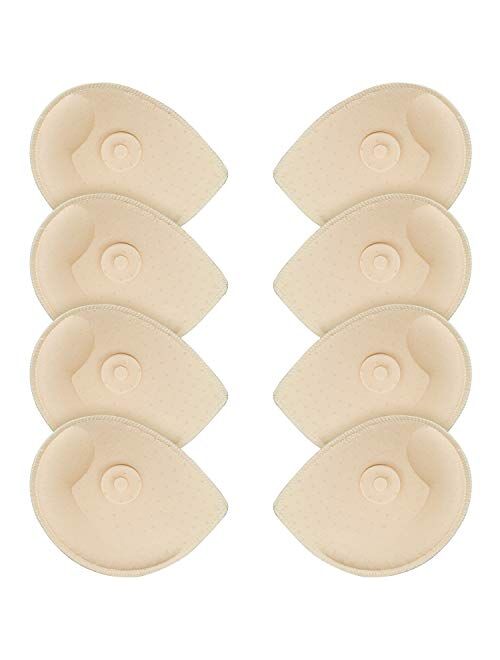 FANMAOUS 4 pairs Bra Pads Inserts Women's Sports Bra Cups Replacement Insert For Bikini swimsuit