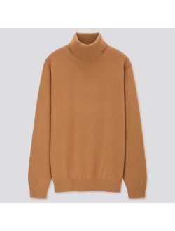 MEN CASHMERE TURTLENECK LONG-SLEEVE SWEATER