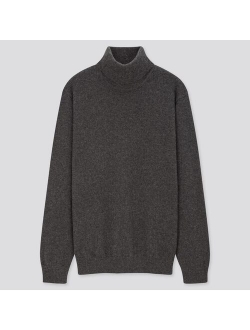 MEN CASHMERE TURTLENECK LONG-SLEEVE SWEATER