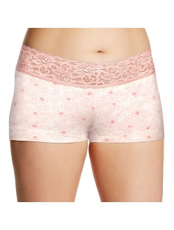 Cotton Dream Lace-Trim Boyshorts 40859