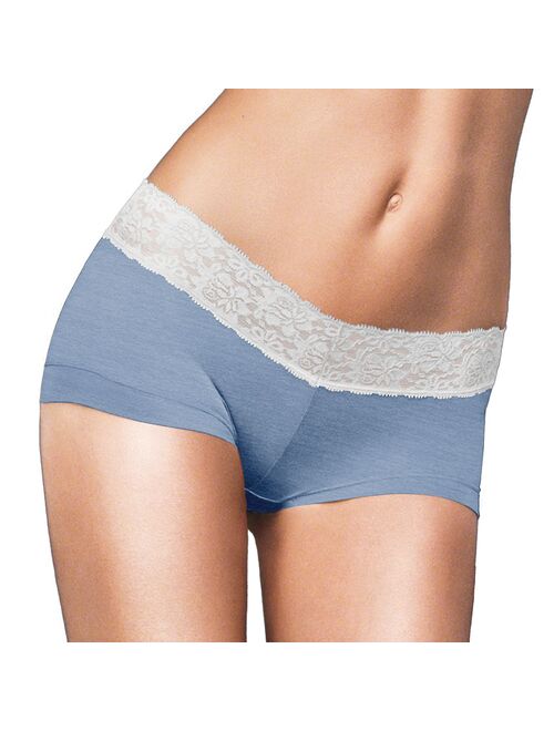 Women's Maidenform® Cotton Dream Lace-Trim Boyshorts 40859