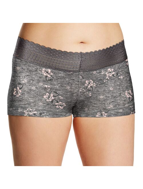 Women's Maidenform® Cotton Dream Lace-Trim Boyshorts 40859