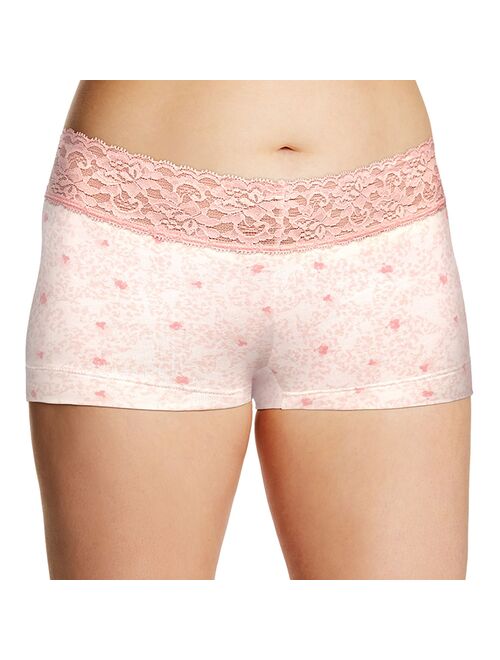 Women's Maidenform® Cotton Dream Lace-Trim Boyshorts 40859