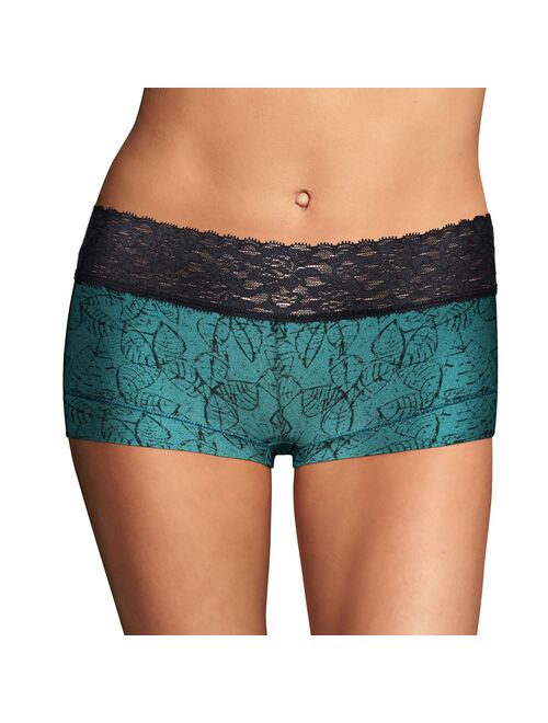 Women's Maidenform® Cotton Dream Lace-Trim Boyshorts 40859