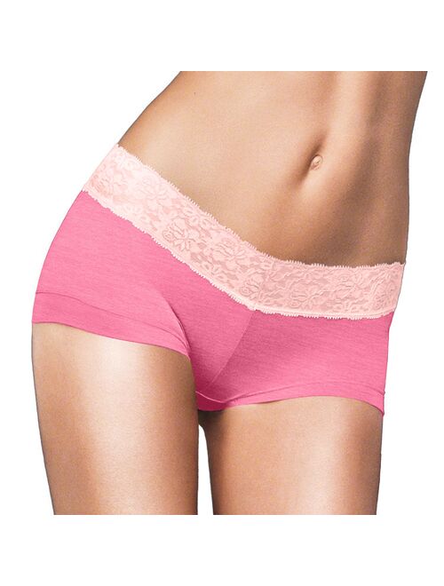 Women's Maidenform® Cotton Dream Lace-Trim Boyshorts 40859