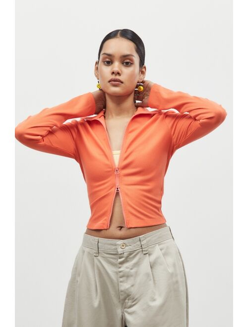 Urban outfitters UO Lottie Zip-Up Top