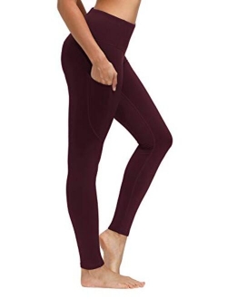 Libin Women's Fleece Lined Leggings Winter Warm High Waisted Thermal Yoga Pant Running Tights with Pockets