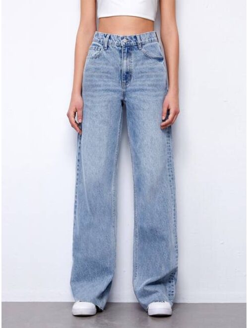 Shein Vintage 90s High-Waist Denim Boyfriend Fit Jeans