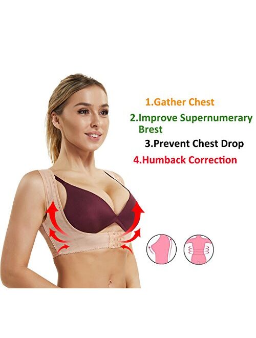 JOYSHAPER Chest Brace Up for Women Posture Corrector Shapewear Vest Tops Bra Support Shaper