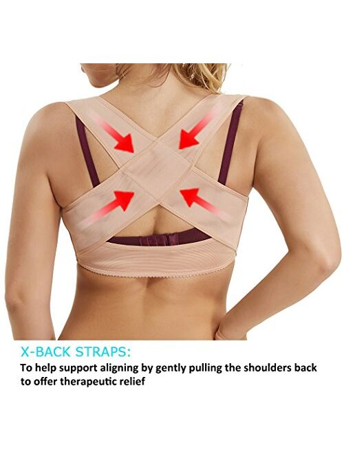 JOYSHAPER Chest Brace Up for Women Posture Corrector Shapewear Vest Tops Bra Support Shaper