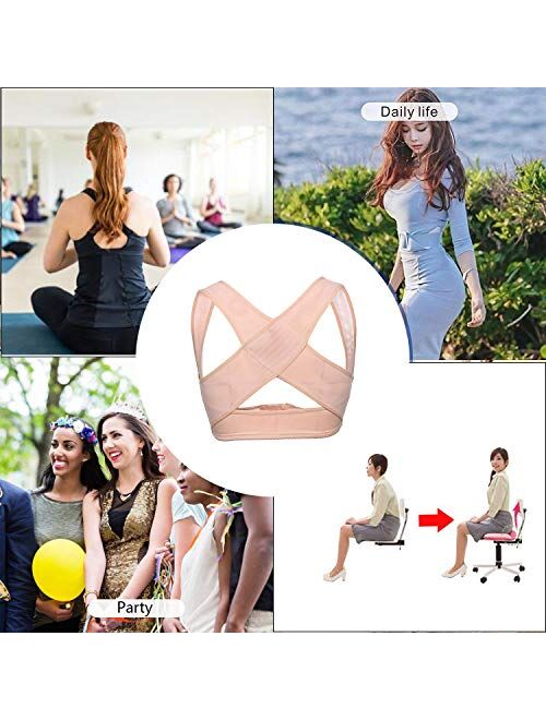 JOYSHAPER Chest Brace Up for Women Posture Corrector Shapewear Vest Tops Bra Support Shaper