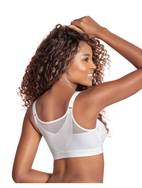 Leonisa Front Closure Full Coverage Bra for Women with Criss Cross Back Support