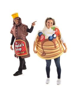 Pancakes & Maple Syrup Couples Halloween Costume - Cute Food Outfit