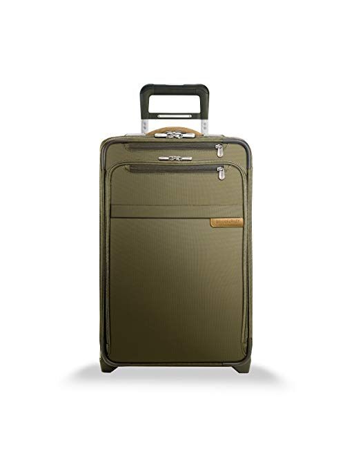 Briggs & Riley Baseline-Softside CX Expandable Medium Checked Upright Luggage, Black, 25-Inch